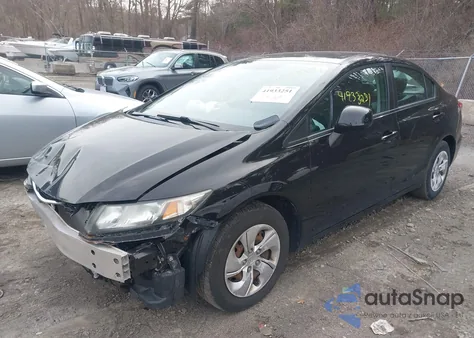 2013 Honda Civic Lx z USA, uszkodzony, nr VIN 2HGFB2F52DH597755